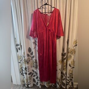 Elegant Red Maxi Dress